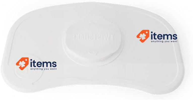 Twistshake Click Mat Non-Slip Silicone Base for Babies, 38 x 25 cm, White