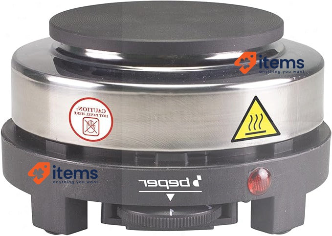 BEPER P101PIA003 Electric Cooker, Cast Iron/Stainless Steel, 5 Cooking Levels,