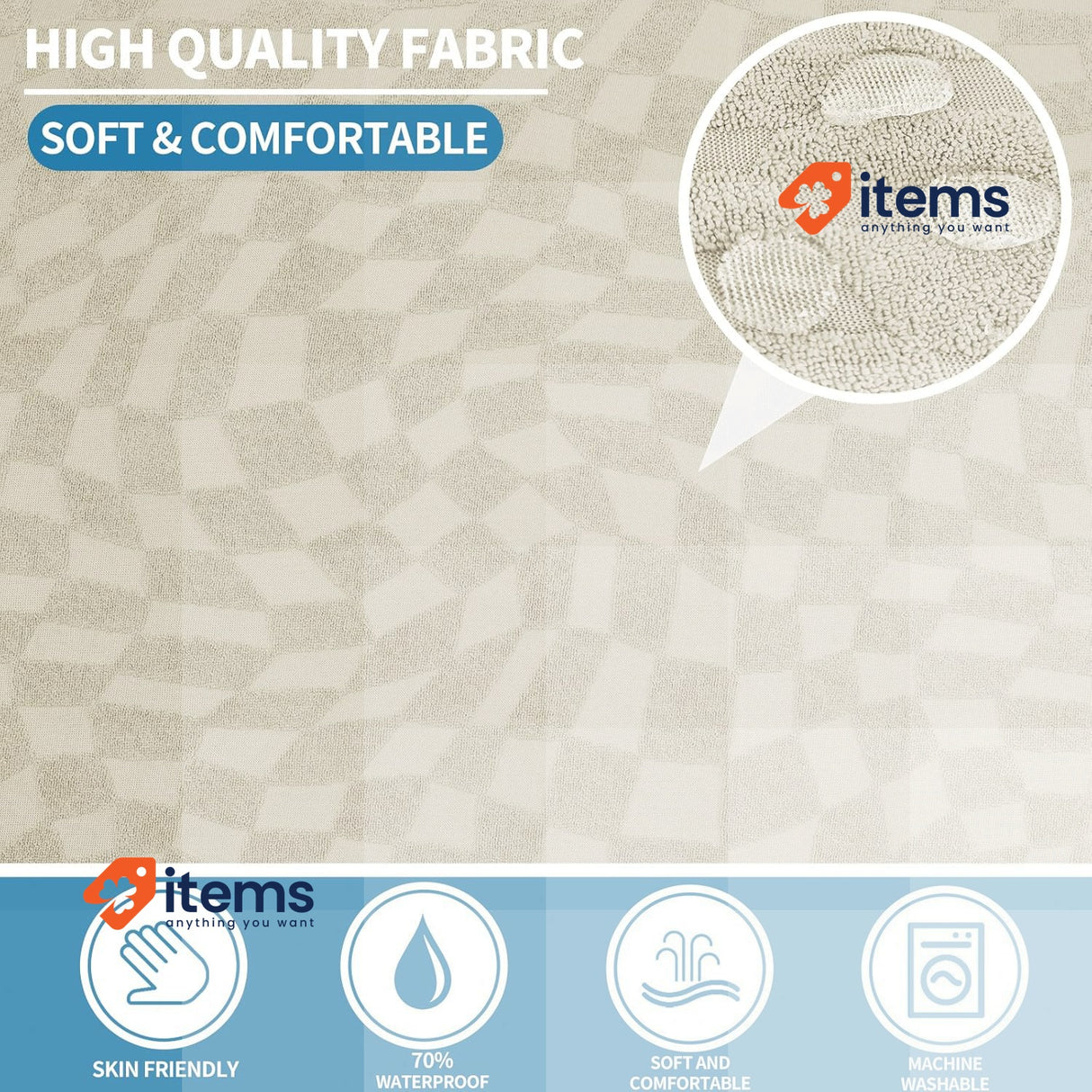 Ystyle Sofa Cover With Left Right Peninsula, Sofa Cover in L Shape, Beige Corner