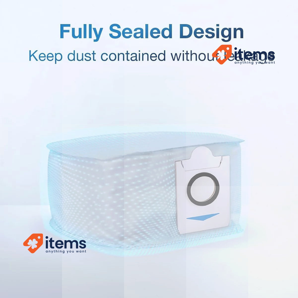 ECOVACS 3 Pack Antibacterial Dust Bags for DEEBOT T30 PRO OMNI / T30 OMNI