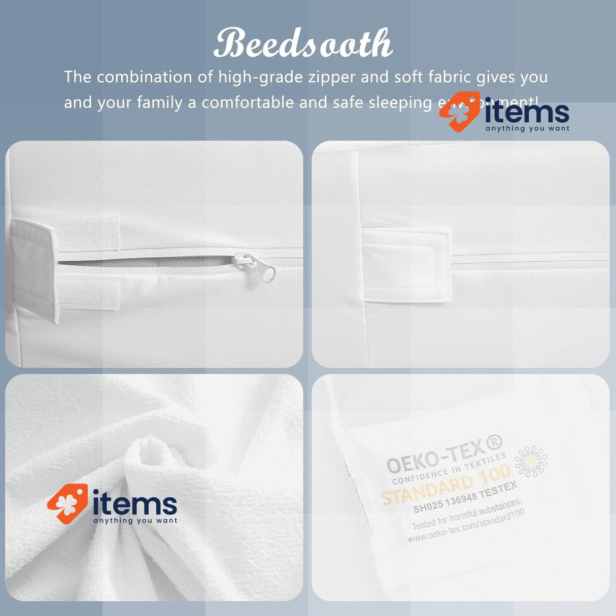 Beedsooth Double size Waterproof Mattress Encasement - (135x190x25cm) Premium