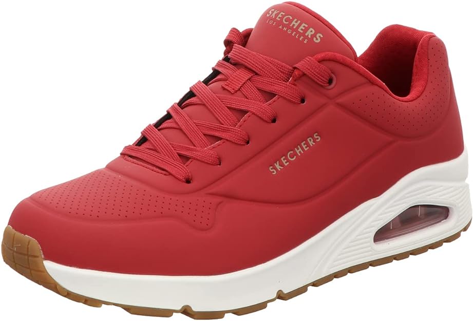 Skechers Men's Uno Stand on Air Trainers Dark Red 42 EU