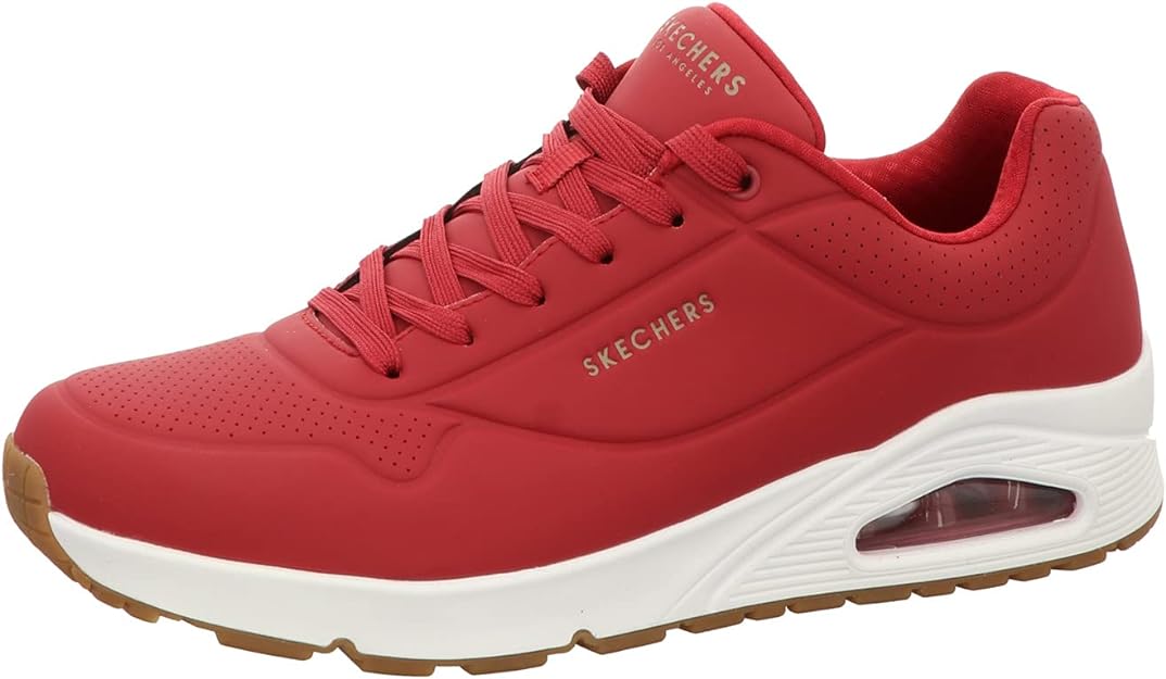 Skechers Men's Uno Stand on Air Trainers Dark Red 42 EU
