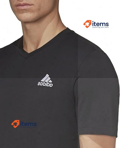 Adidas Men's Entrada 22 T - Shirt Black Sportswear - Classic Design T-Shirt