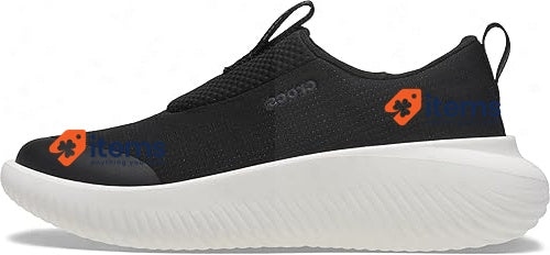 Crocs Mellow Ease Rubber Sneaker Black/White Size UK M10/W11 (EU 45)