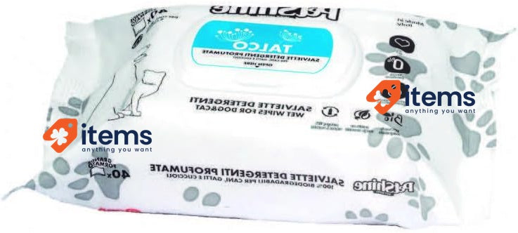 PetShine Hygeine Wipes for Dogs and Cats 100 Wipes Hypoallergenic Porrini Talc