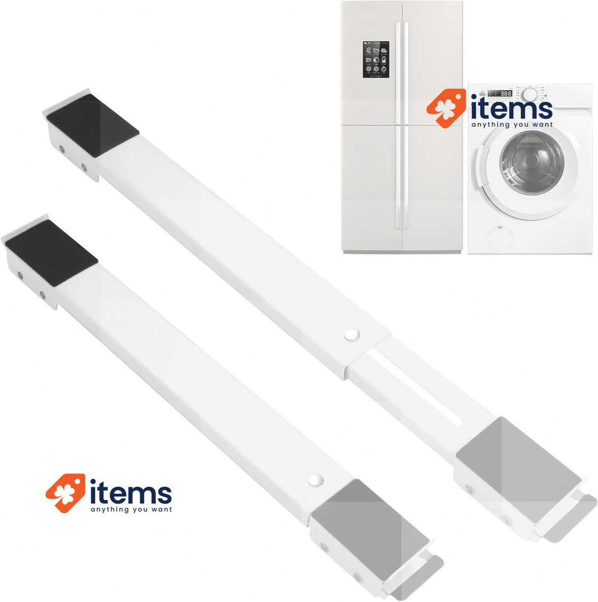 HAOYULUO Pack of 2 Washing Machine Base, Adjustable Furniture Roller Easymove