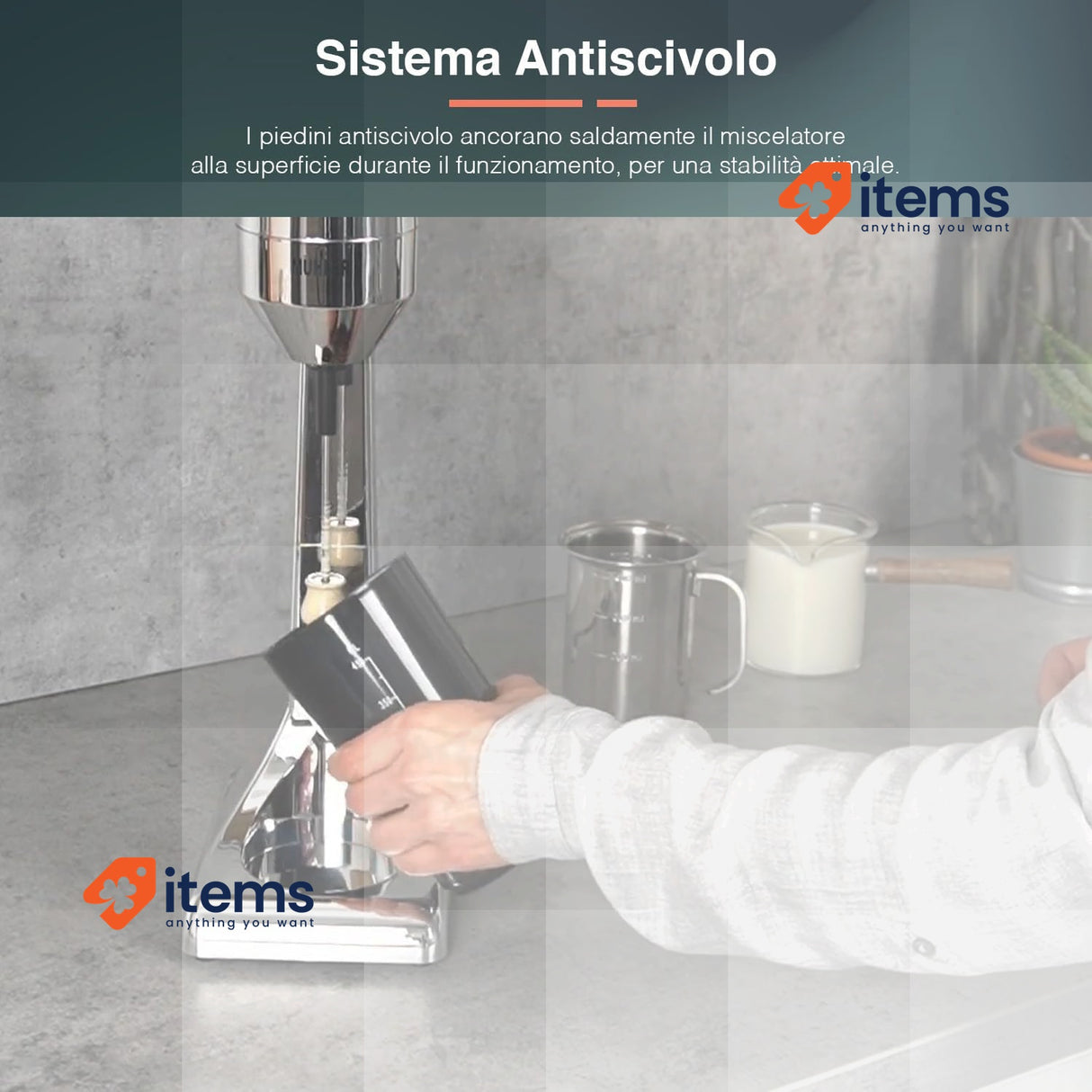 Avilia Milkshake Mixer - Blender with Carafe, Ideal for Milkshakes & Smoothies