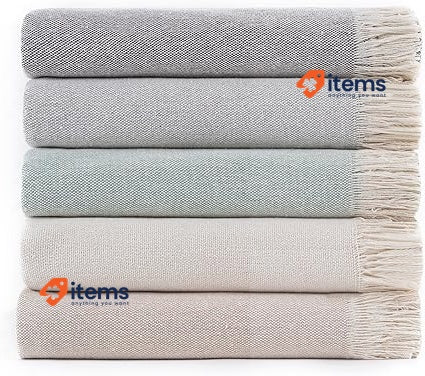 Todocama Multipurpose Quilt Foulard Blanket for Bed Sofa (125x180cm, Dark Grey)
