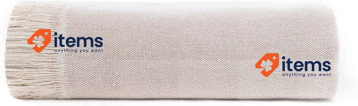 Todocama Multipurpose Sofa Quilt Foulard Blanket 180 x 260 cm, Sand Beige Plaid
