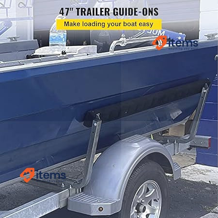 VEVOR 60 Inch Crank Supports Boat Trailer Cushions White/Black Shape Ski Fishing