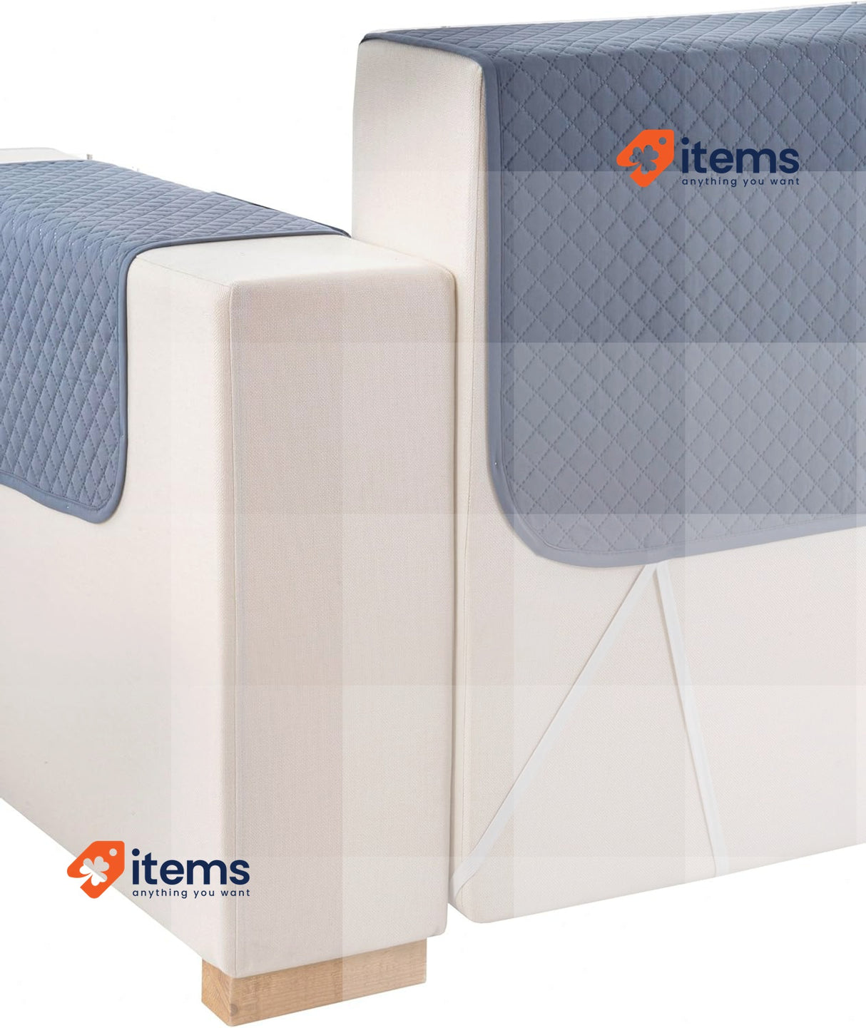Todocama Sofa Cover Seat Protector Padded Diamond Pattern Breathable Easy Clean