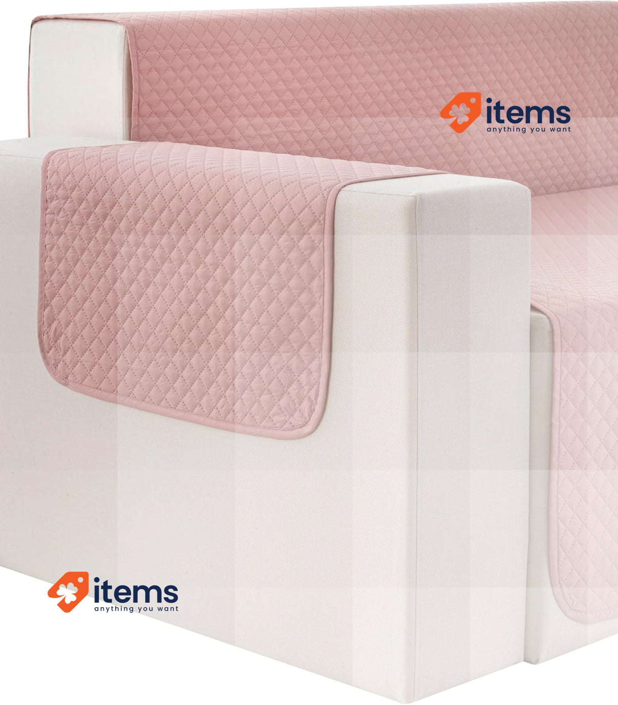 Todocama Sofa Cover Sofa Cover Quilted Protector Easy Clean, Left Chaise 200cm