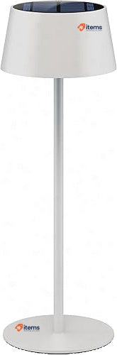 Goobay 73929 LED Table Lamp Solar Touch Control, 3000 K Warm White, USB-C White