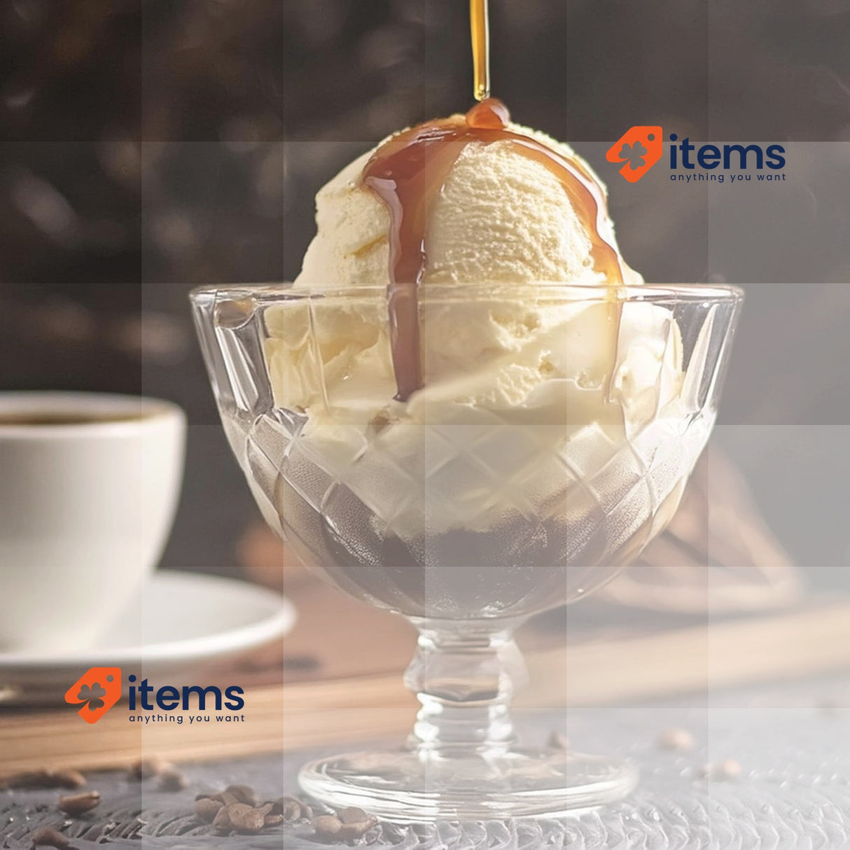 Glasmark KROSNO 1992 Ice Glasses Ice Cream Bowl Set of 4 300 ml