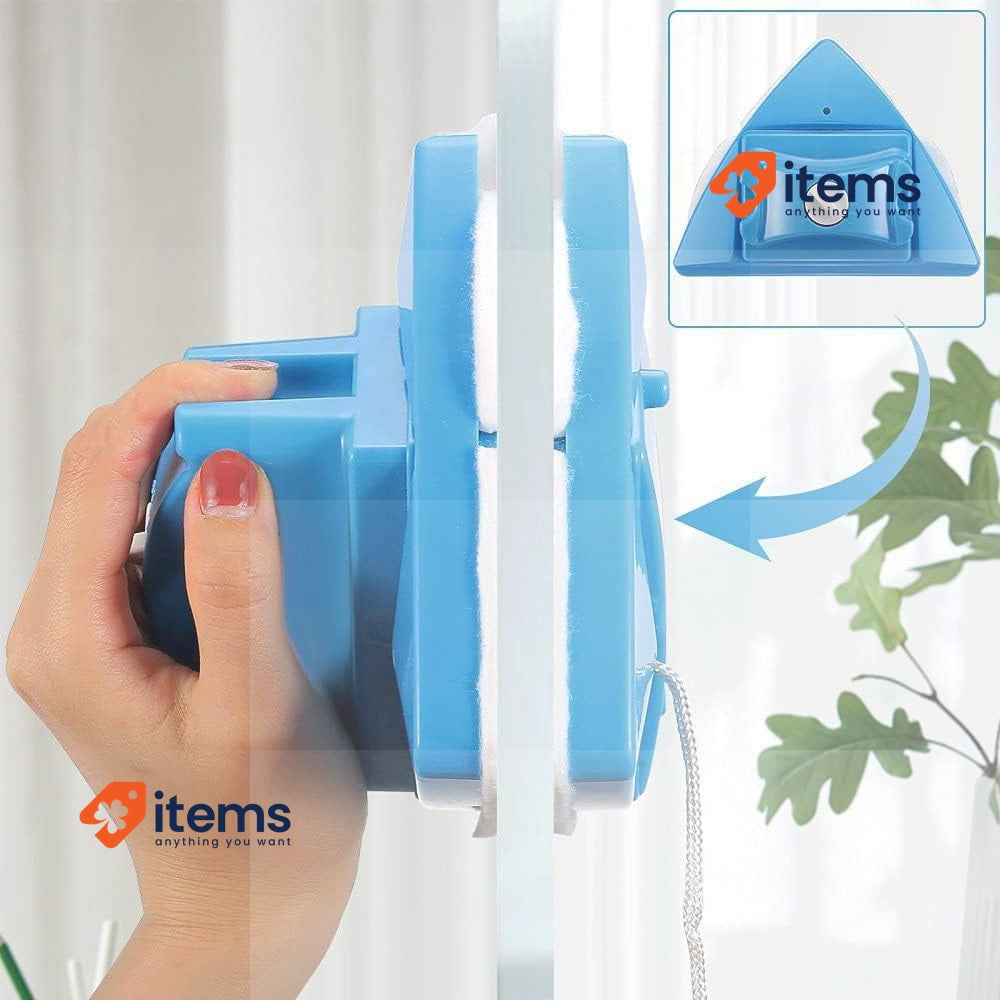 Ovshnrr Double-Sided Glass Cleaner Wiper Magnetic 5 Adjustable Cleaning Tool