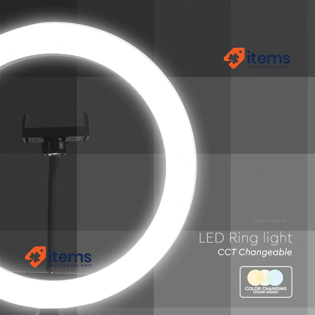 V-TAC Ring Light with Tripod for Selfie Tiktok LED For Smartphone 3 LighT Mode