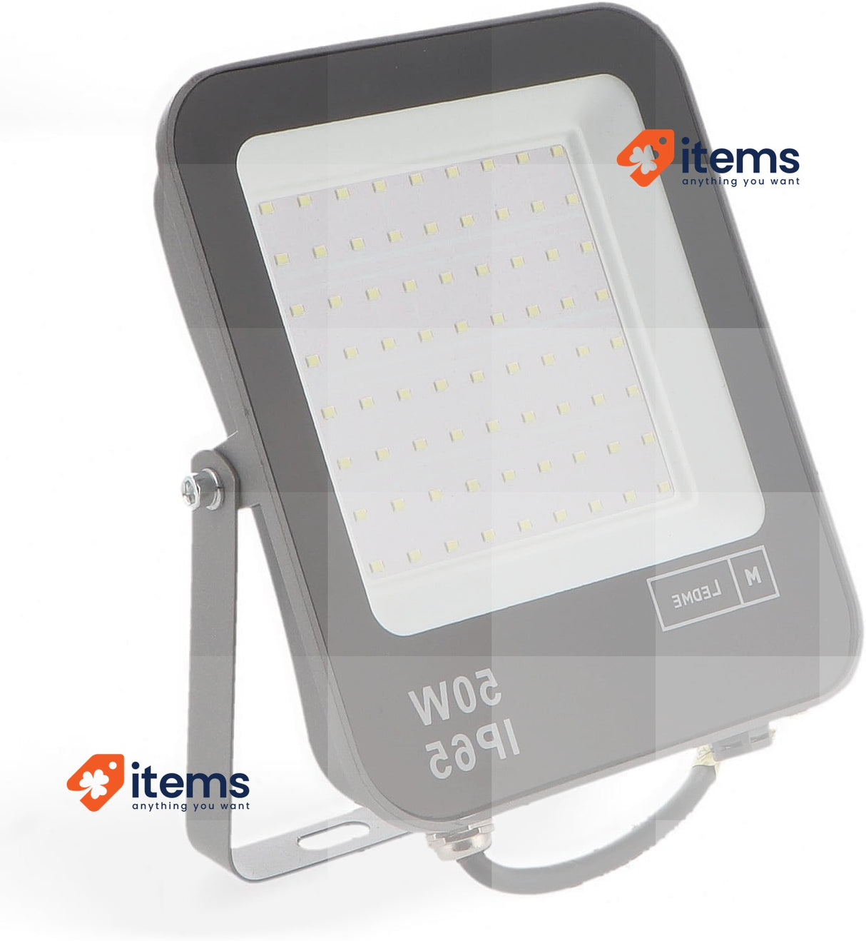 M LEDme Napoli LED Projector 50 W, 6,000 Lumens, IP65 Dimmable Black