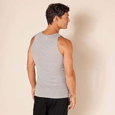Amazon Essentials Men's Tank Vests, Pack of 6