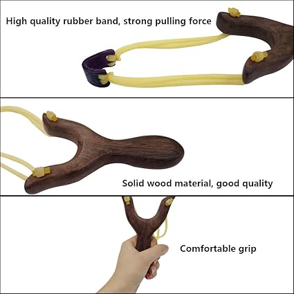 Fatiya Wooden catapult slingshot Brown