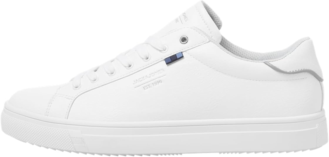 JACK & JONES Men's Sneaker Rubber White 41 EU
