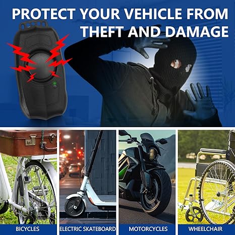 Ebuyfit Bike Alarm with Remote USB Rechargeable Waterproof