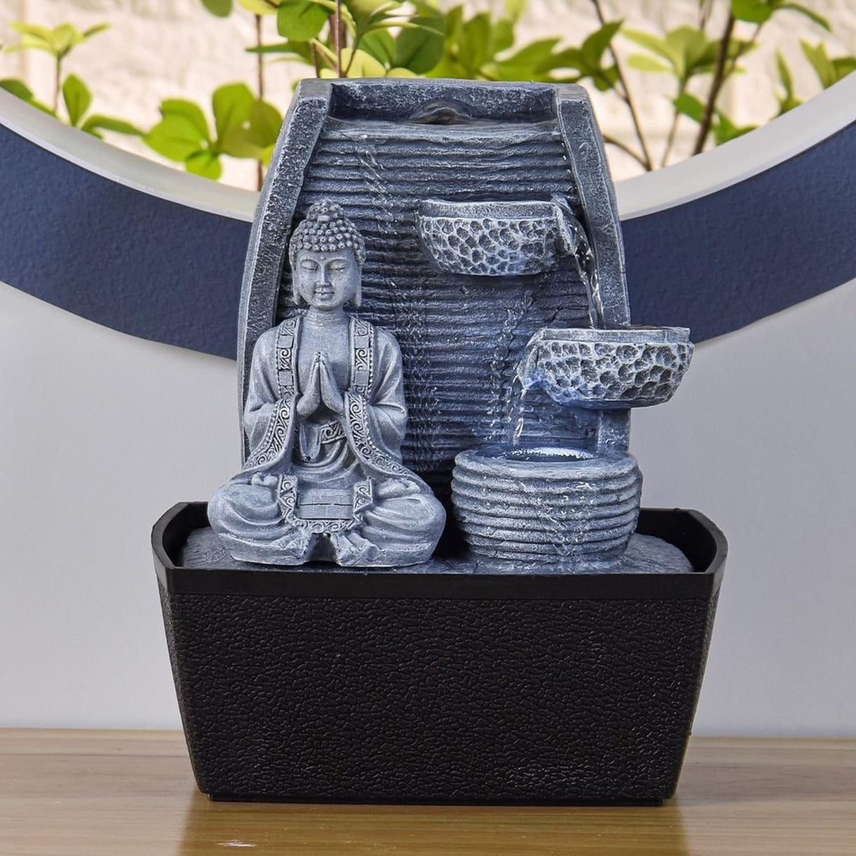 Indoor Fountain Feng Shui Wisdom Grey