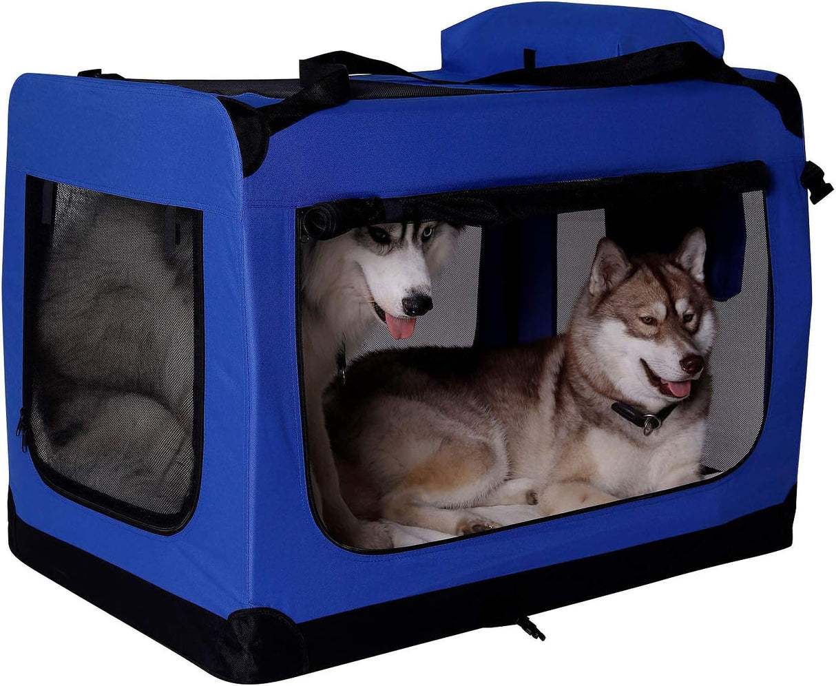 dibea Dog transport box XXL Blue