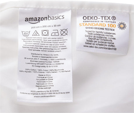 Amazon Basics 400 Thread-Count Fitted Sheet