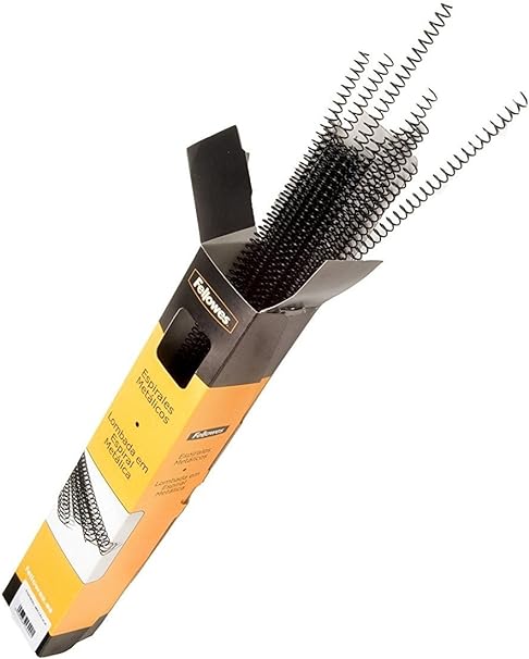 Fellowes 936629 Metallic Spirals 100 Units 8 mm Black