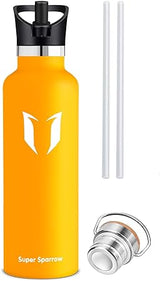 Super Sparrow Stainless Steel Water Bottle Mango 350 Millilitres