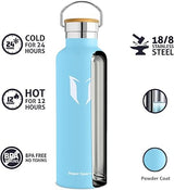 Super Sparrow Stainless Steel Water Bottle Vacuum Insulated BPA Free Frost