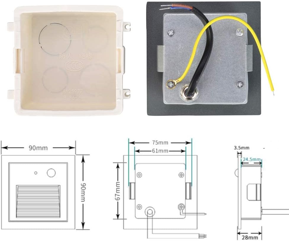 Arotelicht 3W Wall Recessed Stair Lights