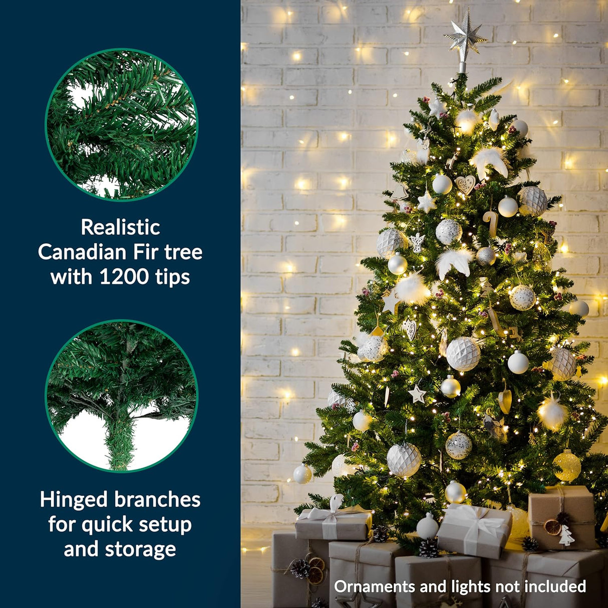 Prextex Christmas Decorations Tree Green