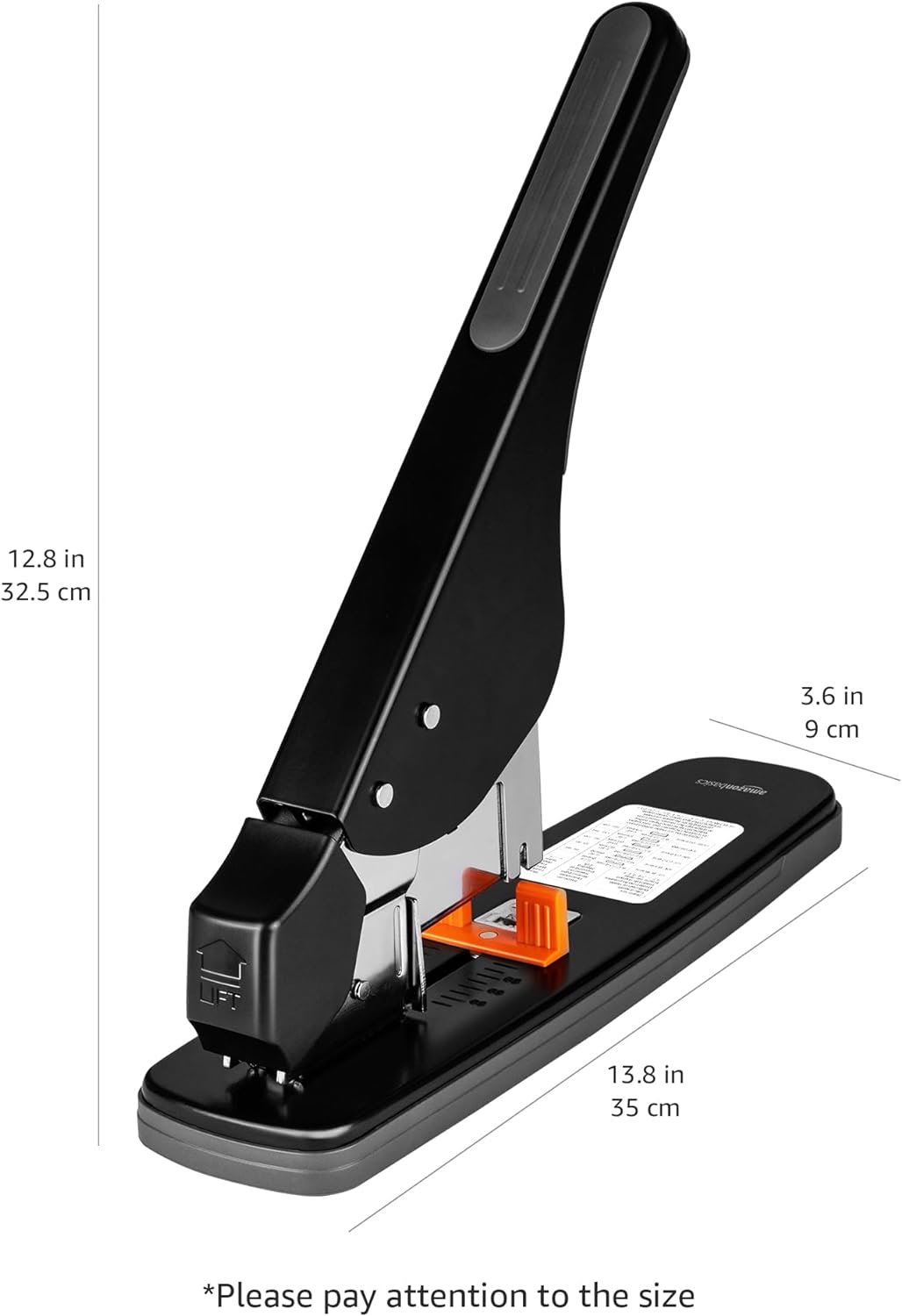 Amazon Basics Stapler 210 Sheets Black