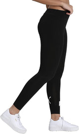 PUMA Women's Ess Logo Pull On Tight Fit Leggings Cotton Black Medium