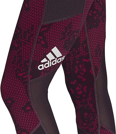 adidas Women's Ask Aiq2 Pants Pull On Tights Power Berry/Print XXS