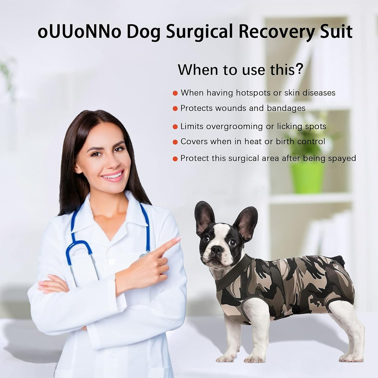 oUUoNNo Recovery Suits for Dogs