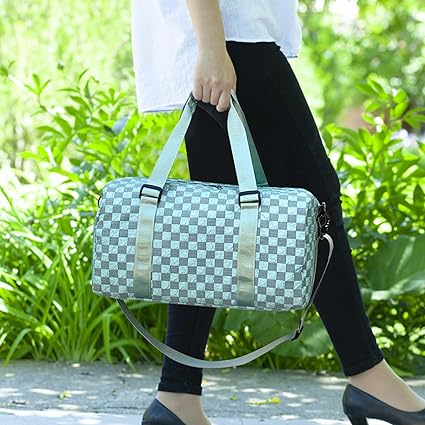 Eco Memos Sports Bag for Women Carry On Weekend Bag Crossbody Bag (Light Pink)