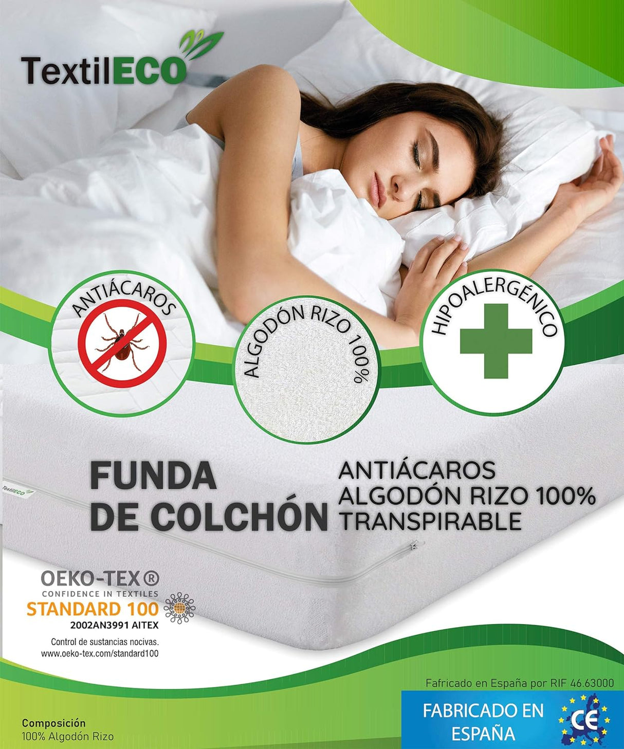Textileco Mattress Cover 150 cm