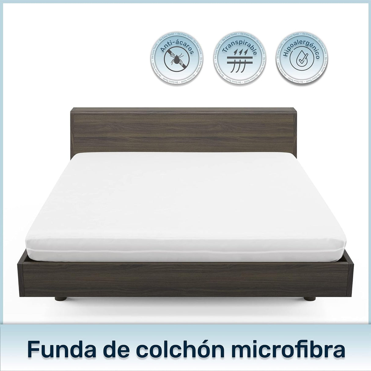 Breathable Microfibre Mattress Cover Anti-Bacteria