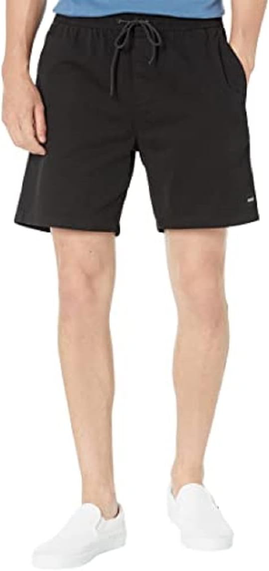 Hurley Men's Pleasure Point Elastic Waistband Volley 18' Shorts Black Small