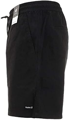 Hurley Men's Pleasure Point Elastic Waistband Volley 18' Shorts Black Small
