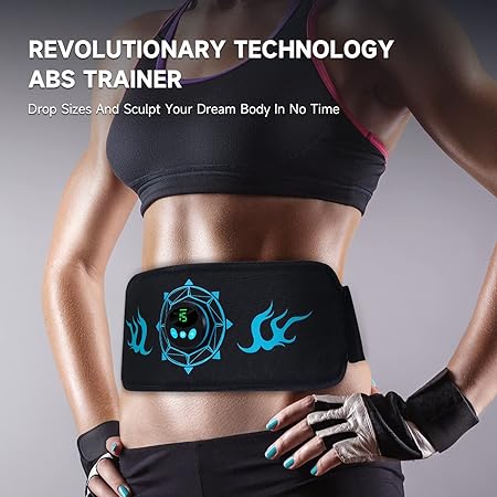 iLoxin ABS Trainer EMS Muscle Stimulator ABS Toning Belt for Men and Women