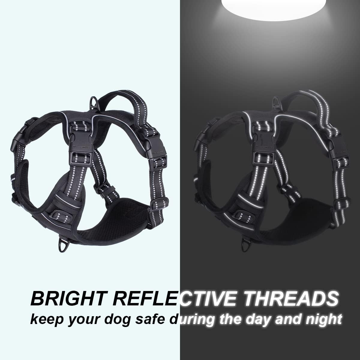 Dog Training Harness Vest Black