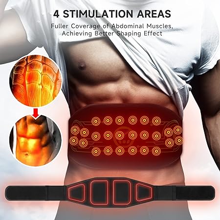 YTTQ EMS Abdominal Muscle Trainer Electric Training Device Unisex (Green)