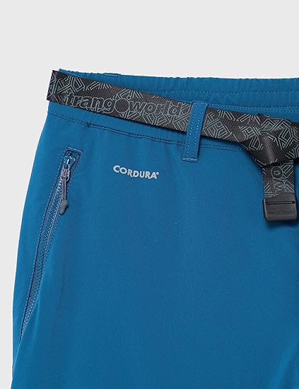 TRANGO Men's Pant Long Prote Pull On Trousers Machine Wash Blue XL