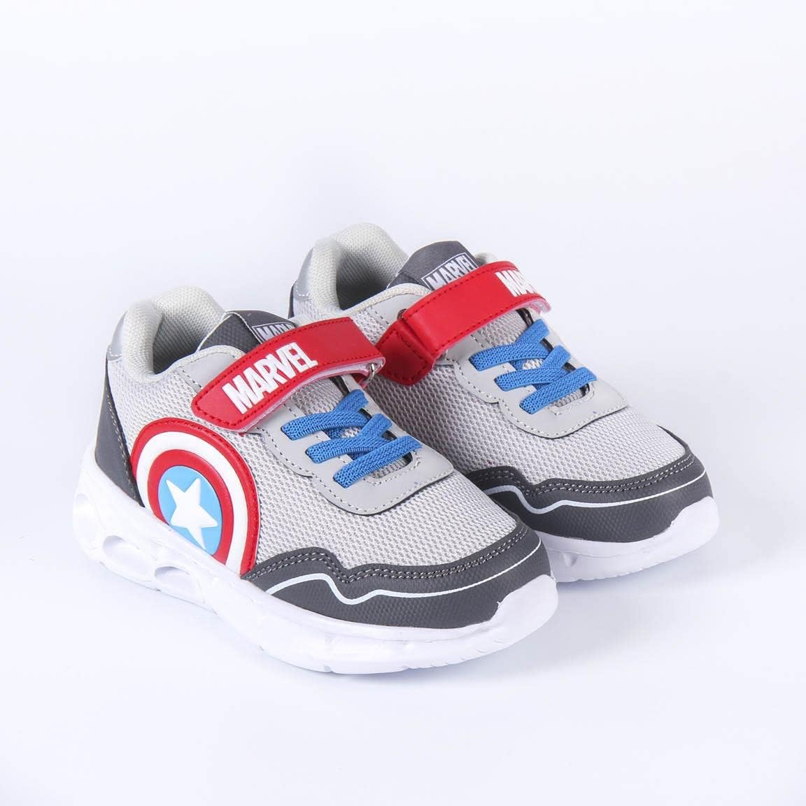 CERDÁ Life's Little Moments Boys' Captain America Sneakers with Lights Grey