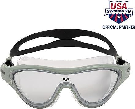 Arena Unisex The One Mask Swimming Goggles Light Smoke Jade Black One Size