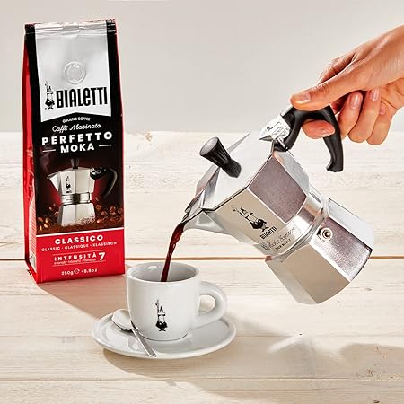 Bialetti Moka Express Caffettiera in Alluminio Silver